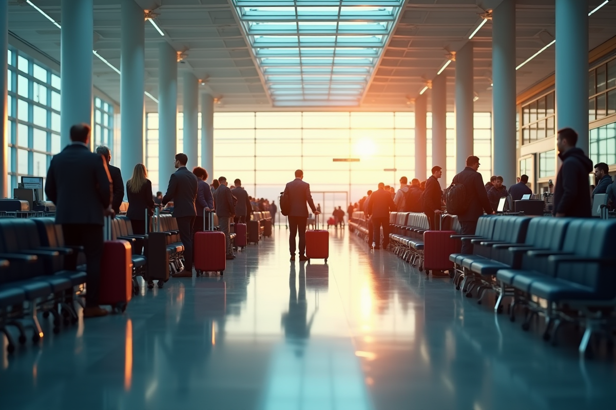 aéroport attente